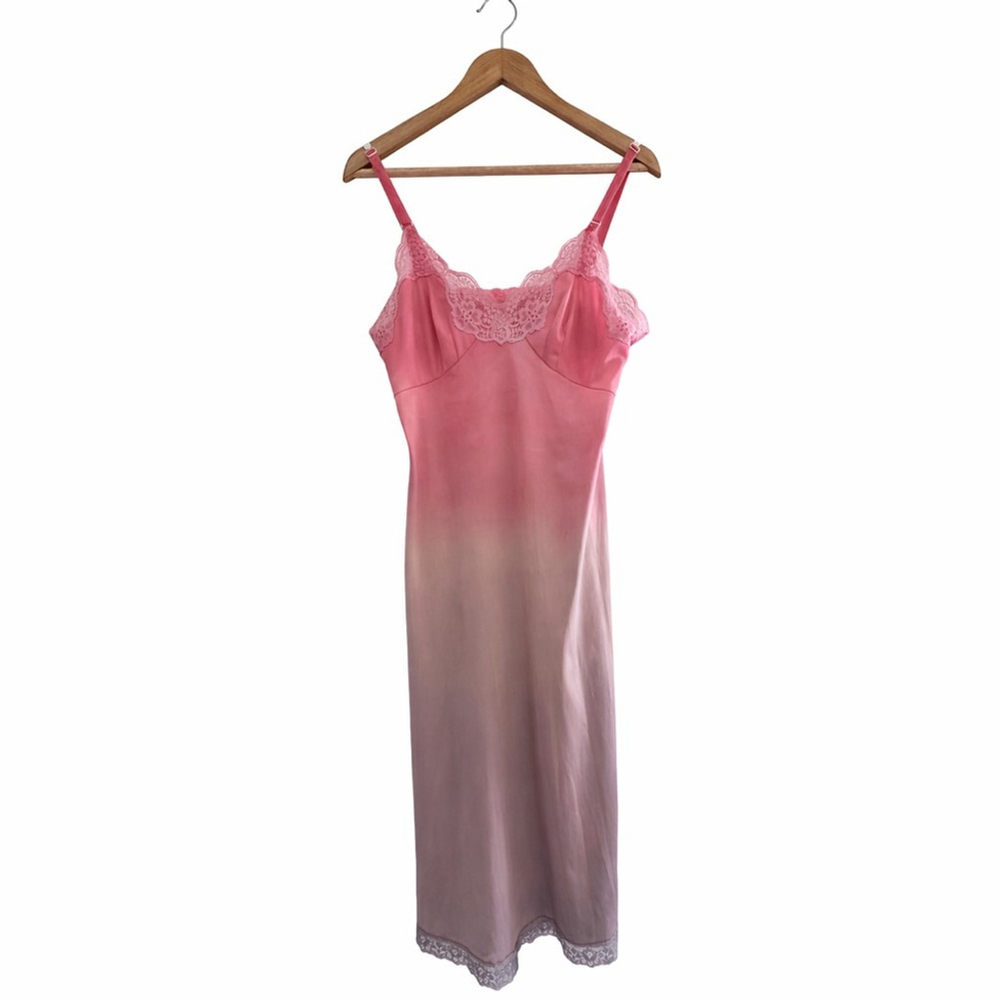 Y2K Coquette Fairycore Babydoll Slip Dress – Lace Trim